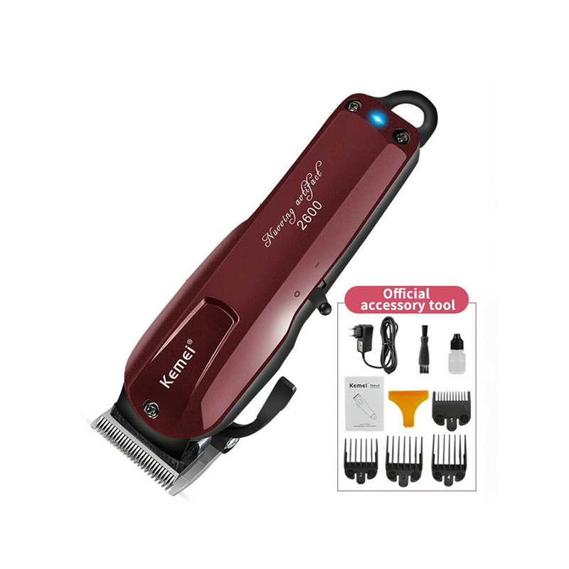 Kemei KM-2600 Professional AC/DC Cordless Electric Hair Clipper,used with cord or without cord.